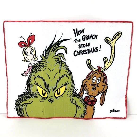 Serviette De Bain à Capuche Le Grinch – Dr Seuss – 100% Coton – Enfant – Neuf